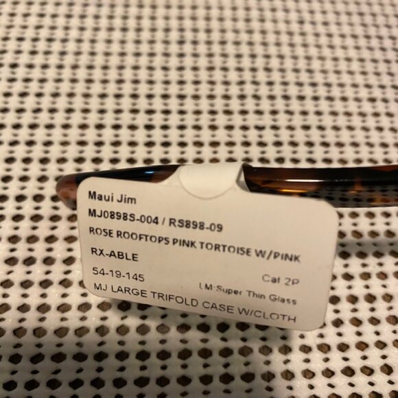 Maui Jim Rooftops Sunglasses – Pink Tortoise with Pink / Maui Rose® Lens (NIB) - Picture 8 of 10